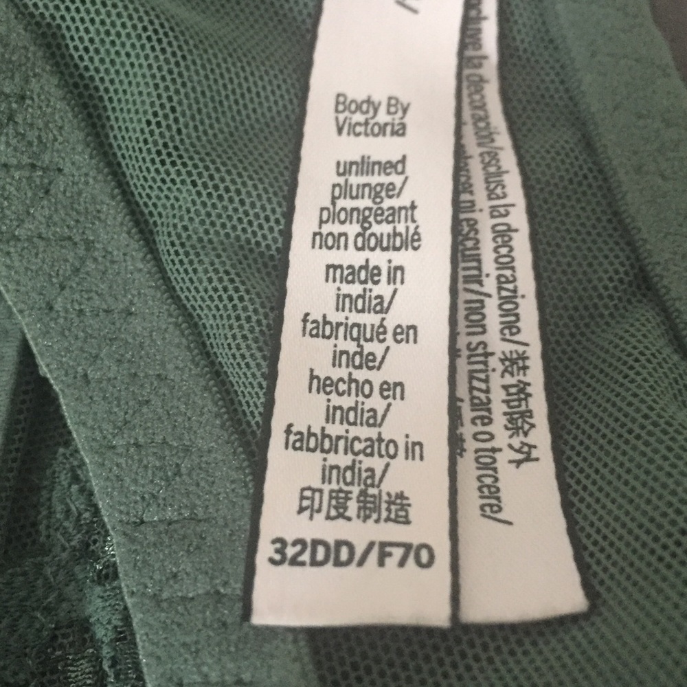 Victoria’s Secret Green Lace Racerback Bra, 32DD - Picture 4 of 7